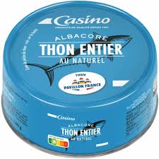 THON ENTIER AU NATUREL ALBACORE 132G