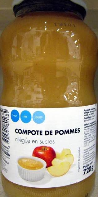 COMPOTE ALLEGEE POMME TOUS LES JOURS