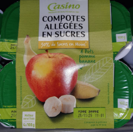 COMPOTE ALLEGEE POMME BANANE CASINO