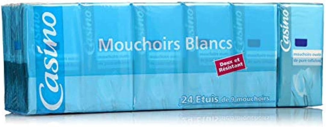 PAPIER MOUCHOIR COMPACTS CASINO 24ETUIS