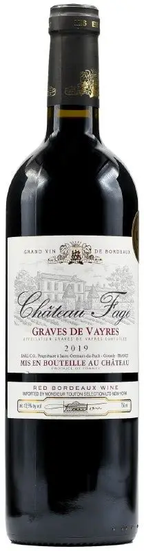 ROUGE CHATEAU FAGE GRAVE DE VAYRES