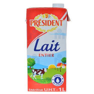 LAIT ENTIER PRESIDENT 1L