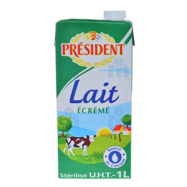LAIT ECREME PRESIDENT 1L