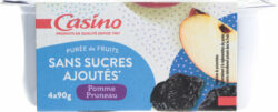 PUREE DE FRUITS POMME PRUNEAU CASINO