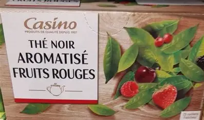 THE NOIR  AROMATISES SAVEUR FRUITS ROUGES CASINO