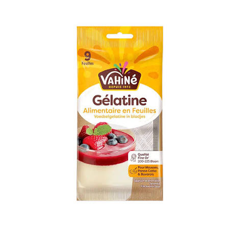 GELATINE ALIMENTAIRE EN FEUILLES 17G