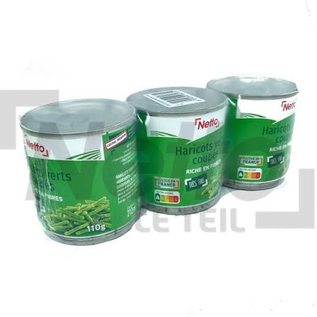 HARICOTS VERTS COUPES  TRES-FINS 110G NETTO
