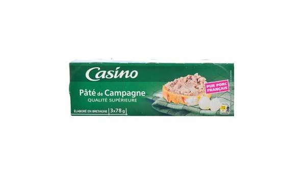 PATE DE CAMPAGNE CASINO 78G
