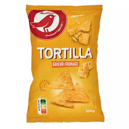 tortillas chips gout fromage 150g
