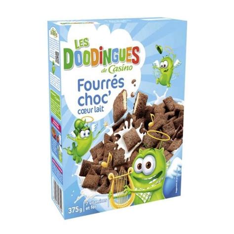 LES DOODINGES DE CASINO-FOURRES CHOC COEUR LAIT 375G