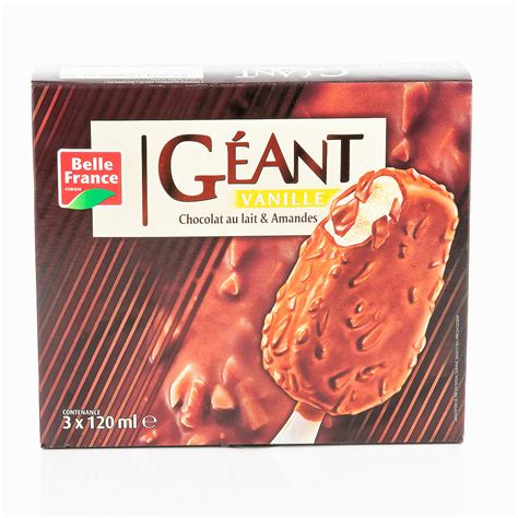 GEANT VANILLE CHOCOLAT AU LAIT ET AMANDES BELLE FRANCE