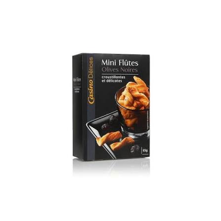 LES DELICIEUSES MINI FLÛTES OLIVES NOIRES 65G