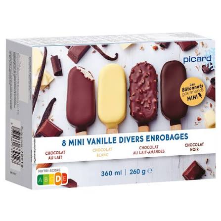 MINI VANILLE 8 BATONNETS