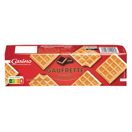 GAUFRETTE CHOCOLAT 110G CASINO
