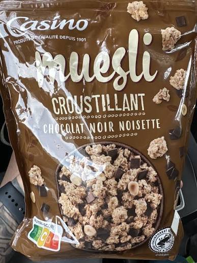 MUESLI CROUSTILLANT CHOCOLAT NOIR NOISETTE 500G