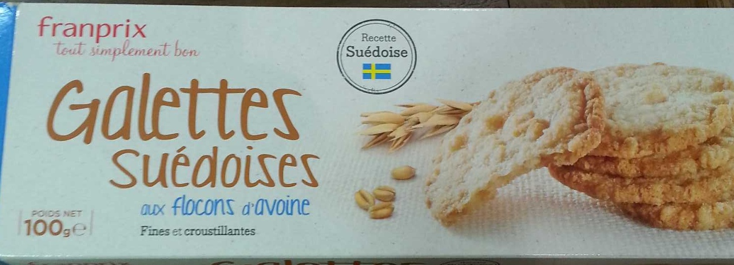 GALETTES SUEDOISES AU CHOCOLAT ET FLOCONS D'AVOINE FRANPRIX