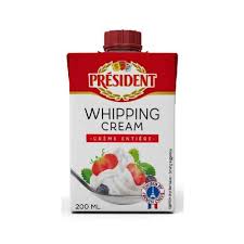WHIPPING CREAM PRESIDENT 200ML