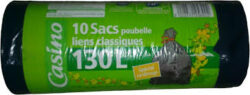 SACS POUBELLE CASINO 130 LITRES