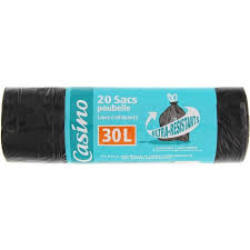 20 SACS PUBELLE RESISTANTS 30L CASINO