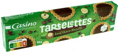 TARTELETTES GOUT CHOCO NOISETTE CASINO 150G