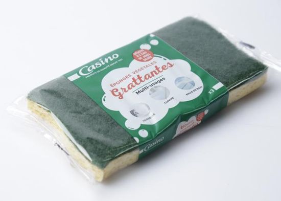 EPONGES VEGETALES GRATTANTES X3 CASINO