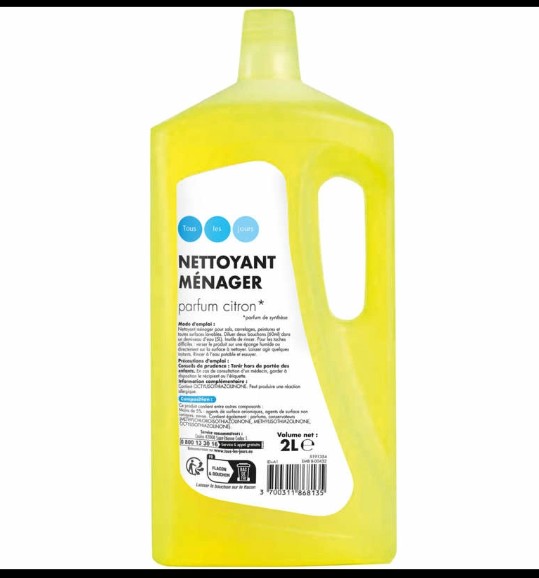 NETTOYANT MENAGER FRAICHEUR CITRON 2L TLJ