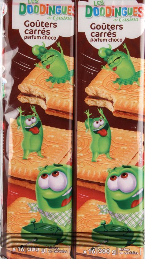 LES DOODINGUES DE CASINO GOUTERS CARRES PARFUM CHOCO