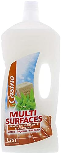 NETTOYANT MULTI SURFACES SAVON DE MARSEILLE ET VERVEINE 1.25L CASINO
