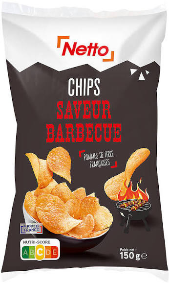 CHIPS SAVEUR BARBECUE NETTO 150G