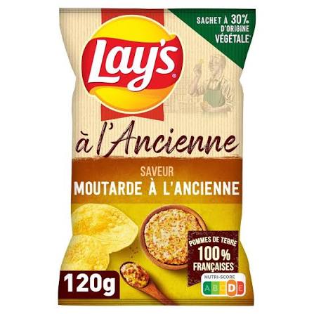 LAY'S RECETTE A L'ANCIENNE SAVEUR MOUTARDE 145G