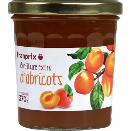 CONFITURE EXTRA D'ABRICOTS 370G FRANPRIX