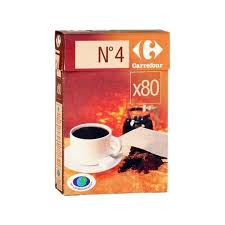 FILTRES A CAFE BRUNS X80 N°4