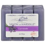 SAVON DE MARSEILLE A LAVANDE 4 X 100G