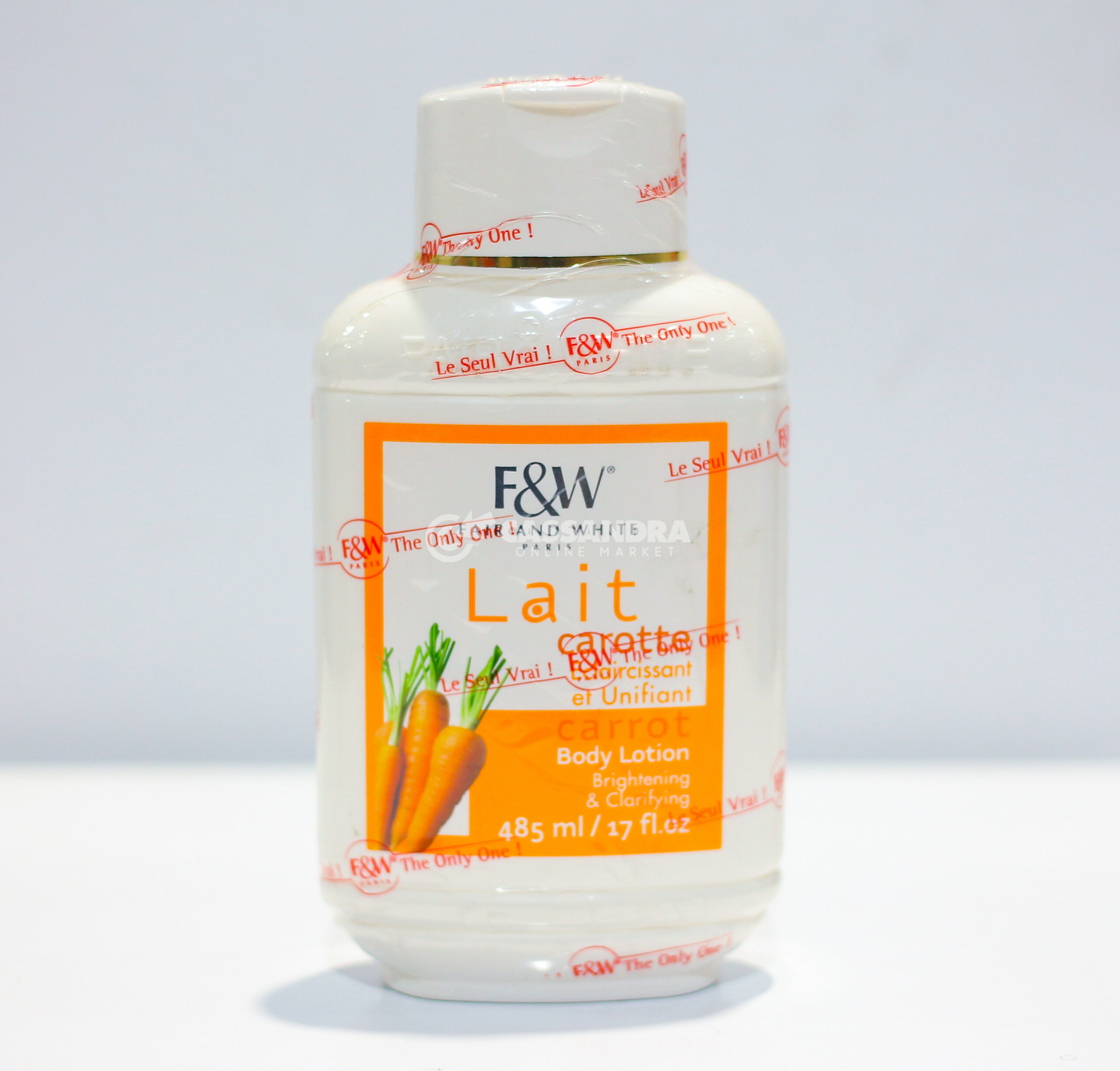 LAIT FAIR &WHITE CAROTTE 485ML