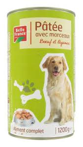 PATEE AVEC MORCEAUX BOEUF ET LEGUMES 1200G BF