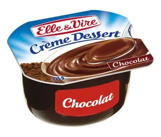 ELLE &VIRE CREME DESSERT CHOCOLAT 125GR