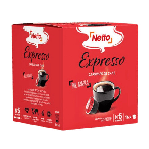 ESPRESSO CAPSULES DE CAFE NETTO 112G