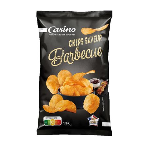 CASINO CHIPS SAVEUR BARBECUE 135G