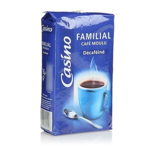 CASINO FAMILIAL CAFE MOULU DECAFEINE 250G