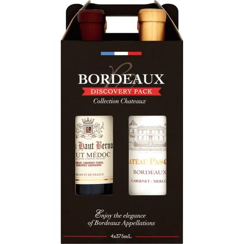 BORDEAUX DISCOVERY PACK COLLECTION CHATEAU 4*375ML