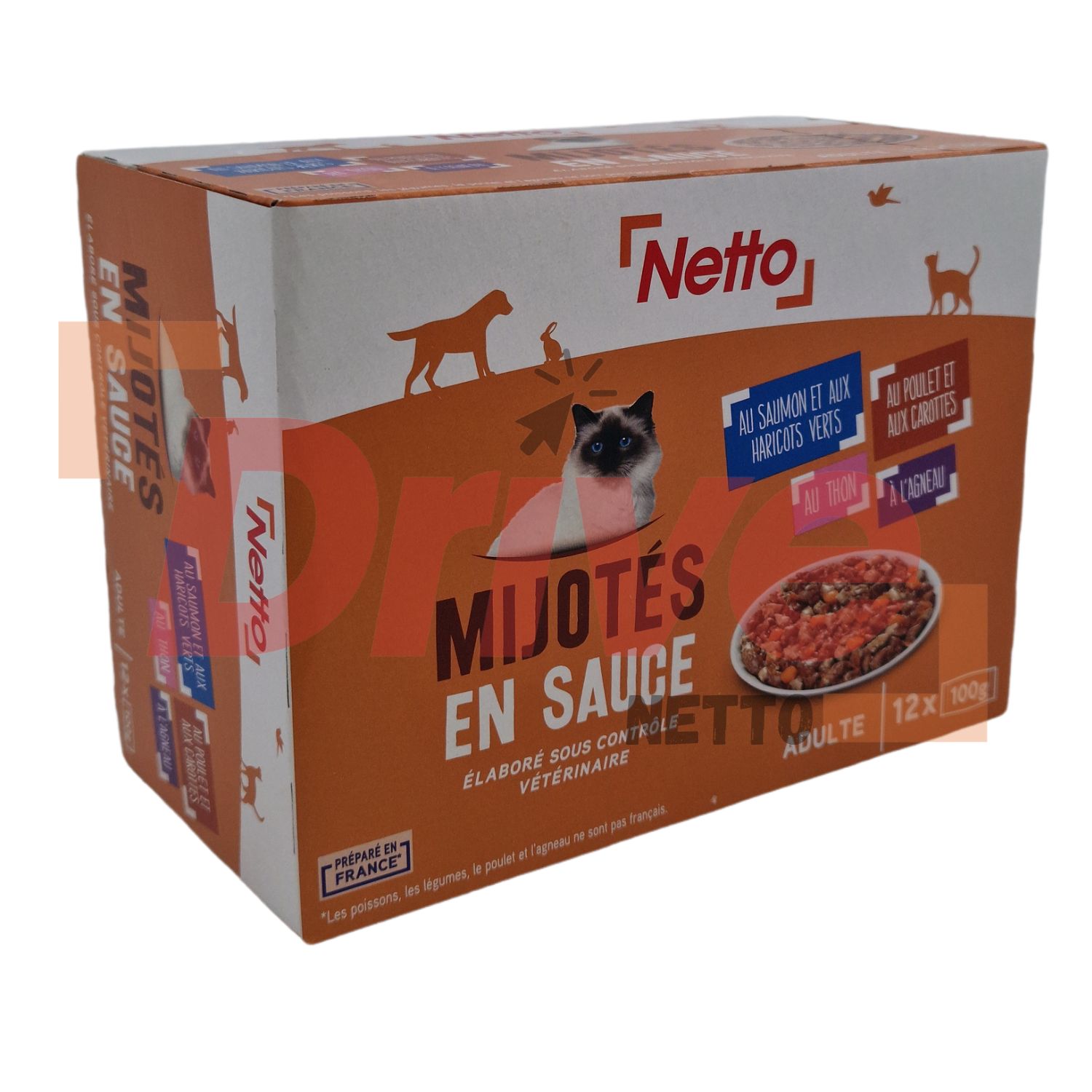 NETTO MIJOTES EN SAUCE AU BOEUF,AU FOIE 400G