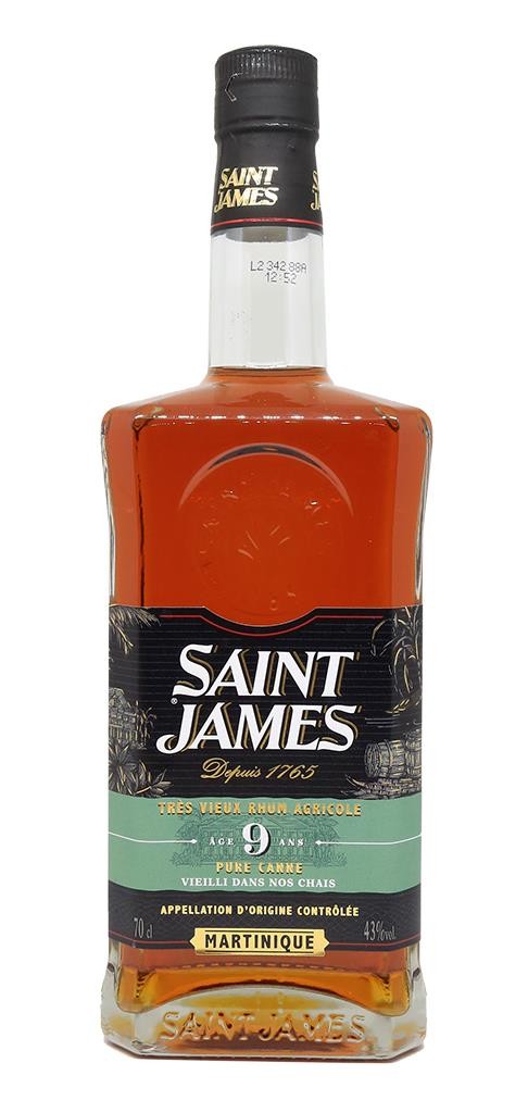 SAINT JAMES RHUM AGRICOLE PURE CANNE ELEVE SOUS BOIS 1L