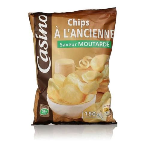 CASINO CHIPS A L'ANCIENNE SAVEUR MOUTARDE 150G