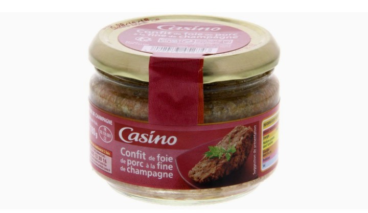 CASINO CONFIT DE FOIE DE PORC A LA FINE DE CHAMPAGNE 180G