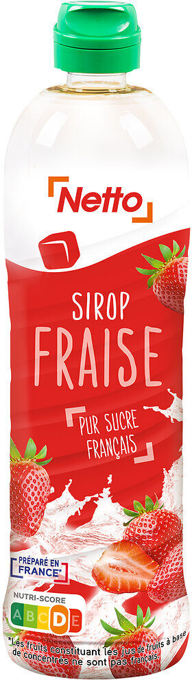 SIROP DE FRAISE PUR SUCRE NETTO
