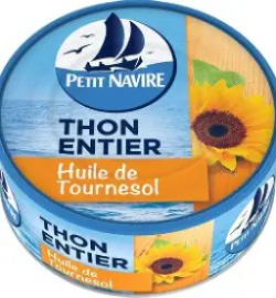 THON ENTIER - L'HUILE TOURNESOL 80G