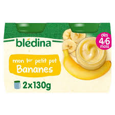 BLEDINA MON 1ER PETIT POT BANANES 2*130G