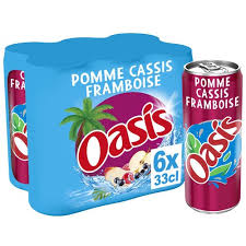 OASIS POMME CASSIS FRAMBOISE 6*33CL