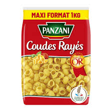 PANZANI COUDES RAYES 1KG