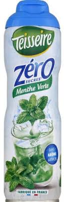 TEISSEIRE ZERO SUCRE MENTHE VERT